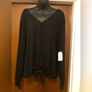 St. John’s Bay Black Long sleeves top - XXL
